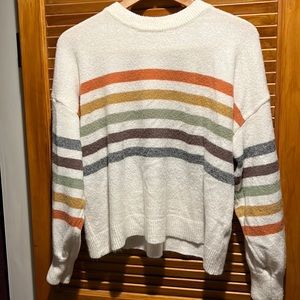 Becool rainbow striped sweater